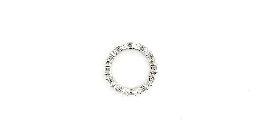 Princess Cut & Round Shape Eternity Band